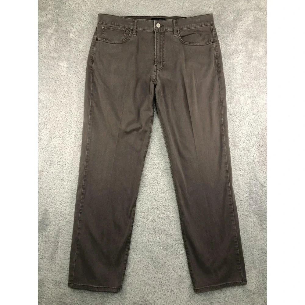 Lucky Brand Jeans Mens 38x30 (Tag 36x30) Brown 121 Slim Straight *Flaw